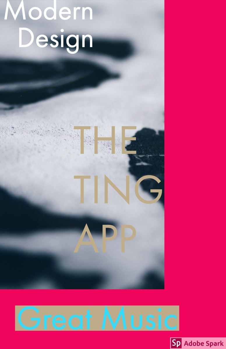 THE<BR>TING<BR>APP - Adobe Spark Post